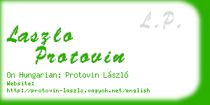 laszlo protovin business card