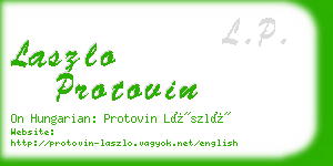 laszlo protovin business card